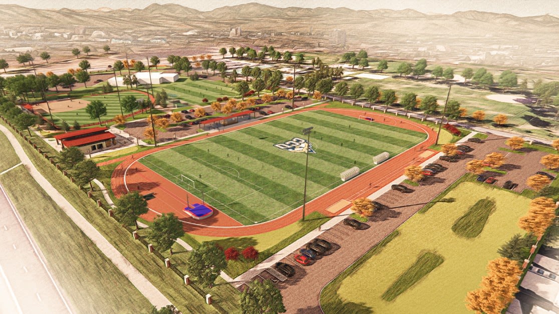 Artist's rendering of new Athletics complex.